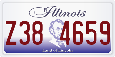 IL license plate Z384659