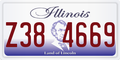 IL license plate Z384669