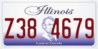 IL license plate Z384679