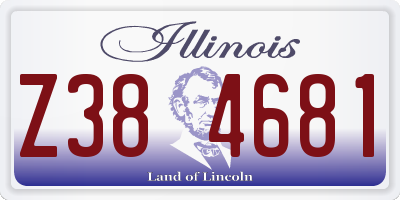 IL license plate Z384681