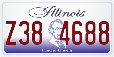 IL license plate Z384688