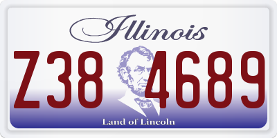 IL license plate Z384689