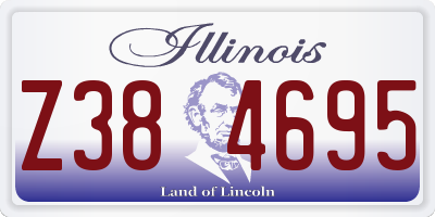 IL license plate Z384695