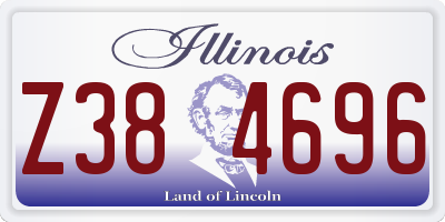 IL license plate Z384696