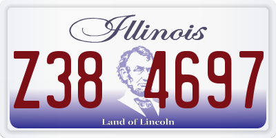 IL license plate Z384697