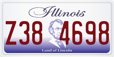 IL license plate Z384698