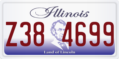 IL license plate Z384699
