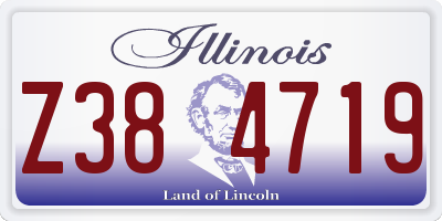 IL license plate Z384719
