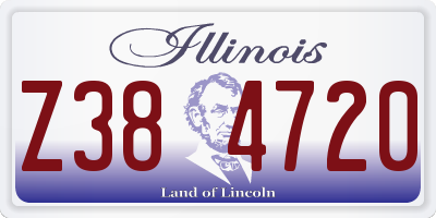 IL license plate Z384720