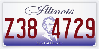 IL license plate Z384729