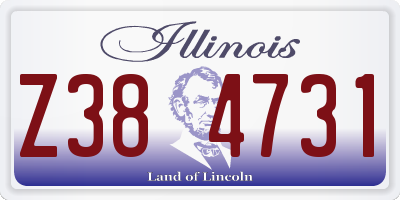 IL license plate Z384731
