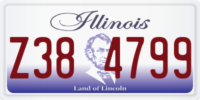 IL license plate Z384799