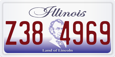 IL license plate Z384969