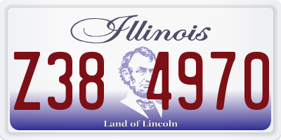 IL license plate Z384970