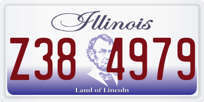 IL license plate Z384979