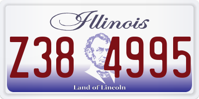 IL license plate Z384995