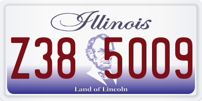 IL license plate Z385009