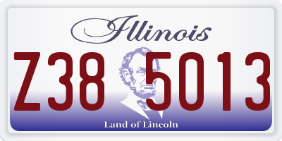 IL license plate Z385013