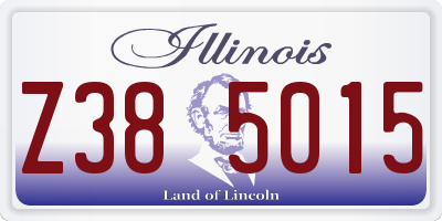 IL license plate Z385015