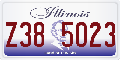 IL license plate Z385023