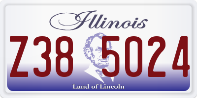 IL license plate Z385024