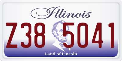 IL license plate Z385041