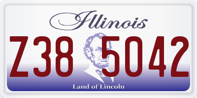 IL license plate Z385042