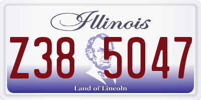 IL license plate Z385047