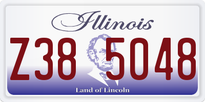 IL license plate Z385048