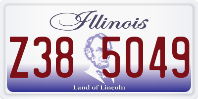 IL license plate Z385049