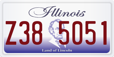 IL license plate Z385051