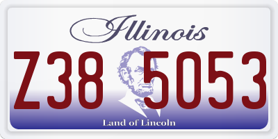 IL license plate Z385053