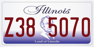 IL license plate Z385070