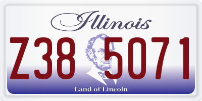 IL license plate Z385071