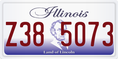 IL license plate Z385073