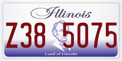 IL license plate Z385075