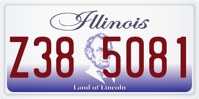 IL license plate Z385081