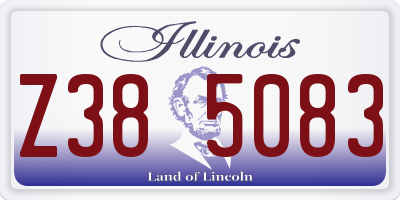 IL license plate Z385083