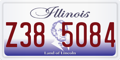 IL license plate Z385084