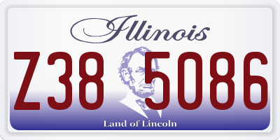 IL license plate Z385086