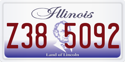 IL license plate Z385092
