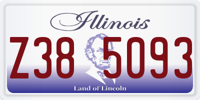 IL license plate Z385093