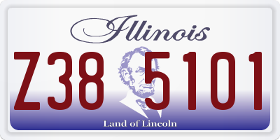 IL license plate Z385101