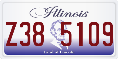IL license plate Z385109