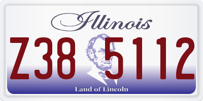 IL license plate Z385112