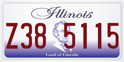 IL license plate Z385115