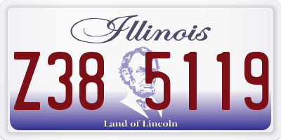 IL license plate Z385119