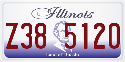 IL license plate Z385120