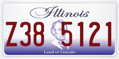 IL license plate Z385121