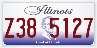 IL license plate Z385127